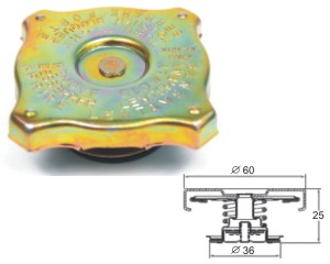 Tlaková zátka 70kPa - nerezová pružina