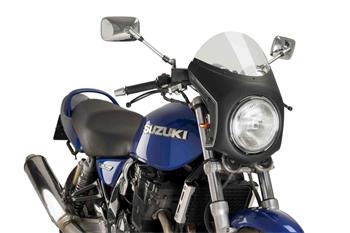 UNI plexi na motorku SEMI-FAIRING matná čierna smoke