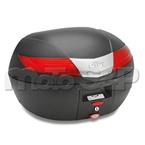 V 40N kufr GIVI cerný s cervenými odrazkami (Monokey), objem 40 ltr.