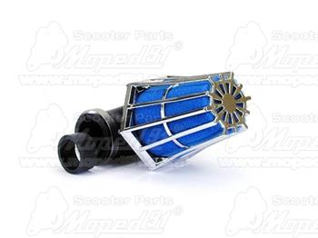 Vzuchový filter SPORT d:28/35 90 ,chróm-modrý ,skútre TNT TUNING