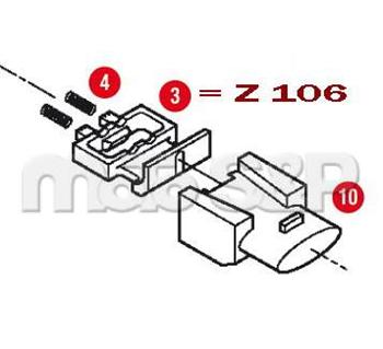 Z 645R tlačítko kufru E260/E350/E450/V46 (kufr k nosiči) - pozice 10