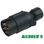 Zástrčka 12V 7-pólová plastová