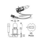 žiarovka 12V55W Pk22S H3 Spectrum halogen
