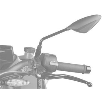 Zpätné zrkadlo RS2 FAIRING FITTING carbon look ľavý